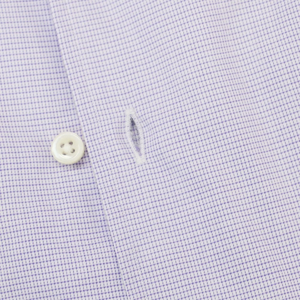 [Used] SHIPS Cotton Horizontal Collar Dress Shirt White x Purple [38] [Condition Rank C] [Men&