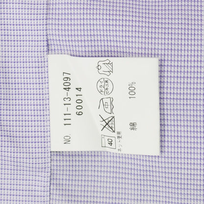 [Used] SHIPS Cotton Horizontal Collar Dress Shirt White x Purple [38] [Condition Rank C] [Men&