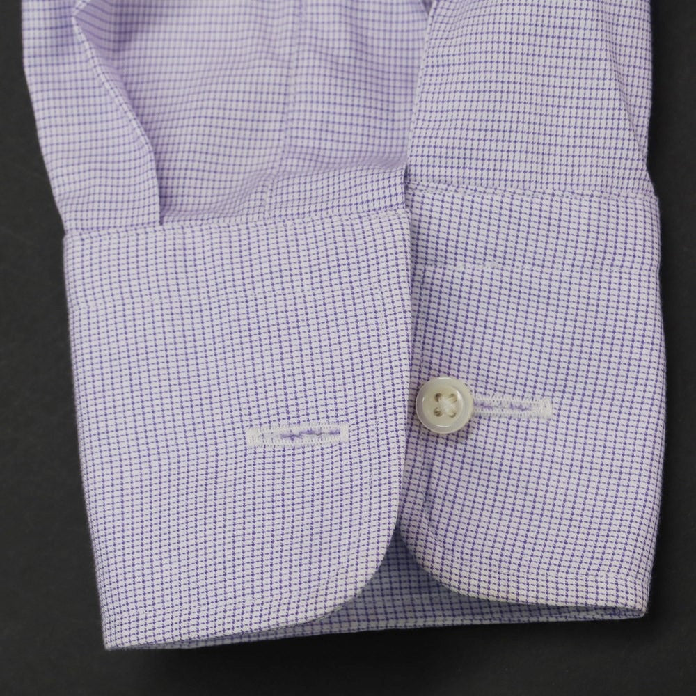 [Used] SHIPS Cotton Horizontal Collar Dress Shirt White x Purple [38] [Condition Rank C] [Men&