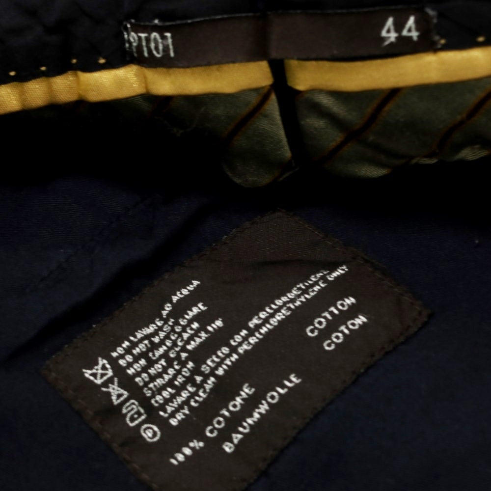 [Used] PT01 Cotton Twill Casual Slacks Pants Dark Navy [Size 44] [NVY] [S/S/A/W] [Condition Rank C] [Men&