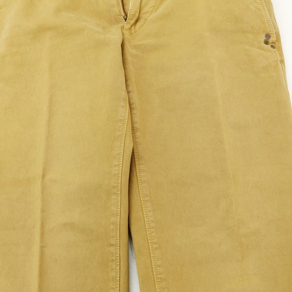 [Used] INCOTEX RED Cotton Twill Casual Slacks Pants Ocher Color [Size 30] [BRW] [S/S/A/W] [Condition Rank C] [Men&