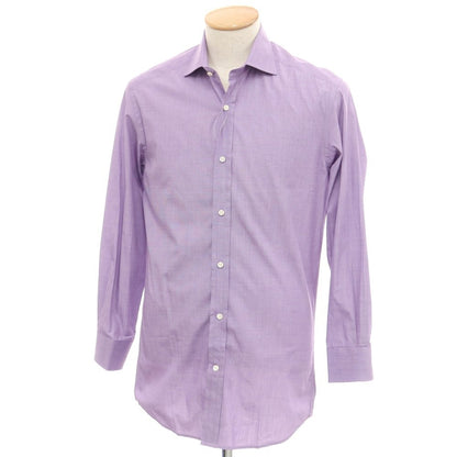 [Used] Ralph Lauren Black Label Cotton Wide Collar Dress Shirt Purple [15] [Condition Rank B] ​​[Men&