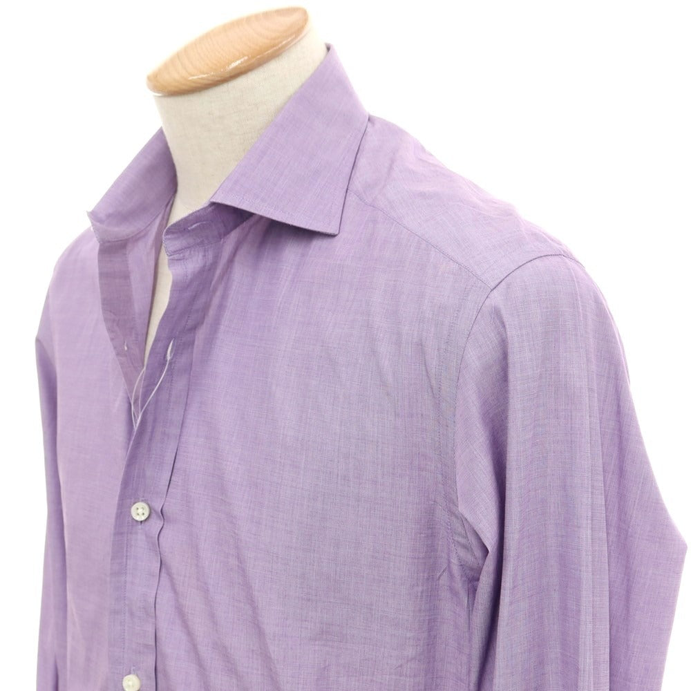 [Used] Ralph Lauren Black Label Cotton Wide Collar Dress Shirt Purple [15] [Condition Rank B] ​​[Men&