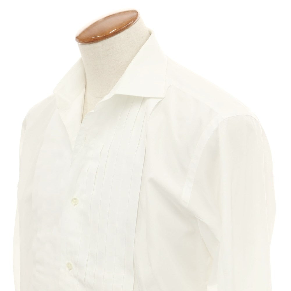 [Used] Ralph Lauren Black Label Cotton Wide Collar Dress Shirt White [15 1/2] [Condition Rank B] ​​[Men&