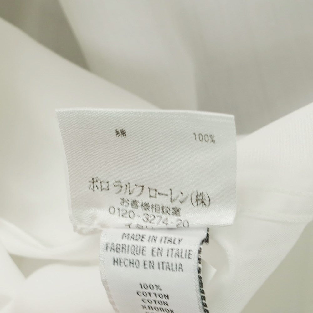 [Used] Ralph Lauren Black Label Cotton Wide Collar Dress Shirt White [15 1/2] [Condition Rank B] ​​[Men&