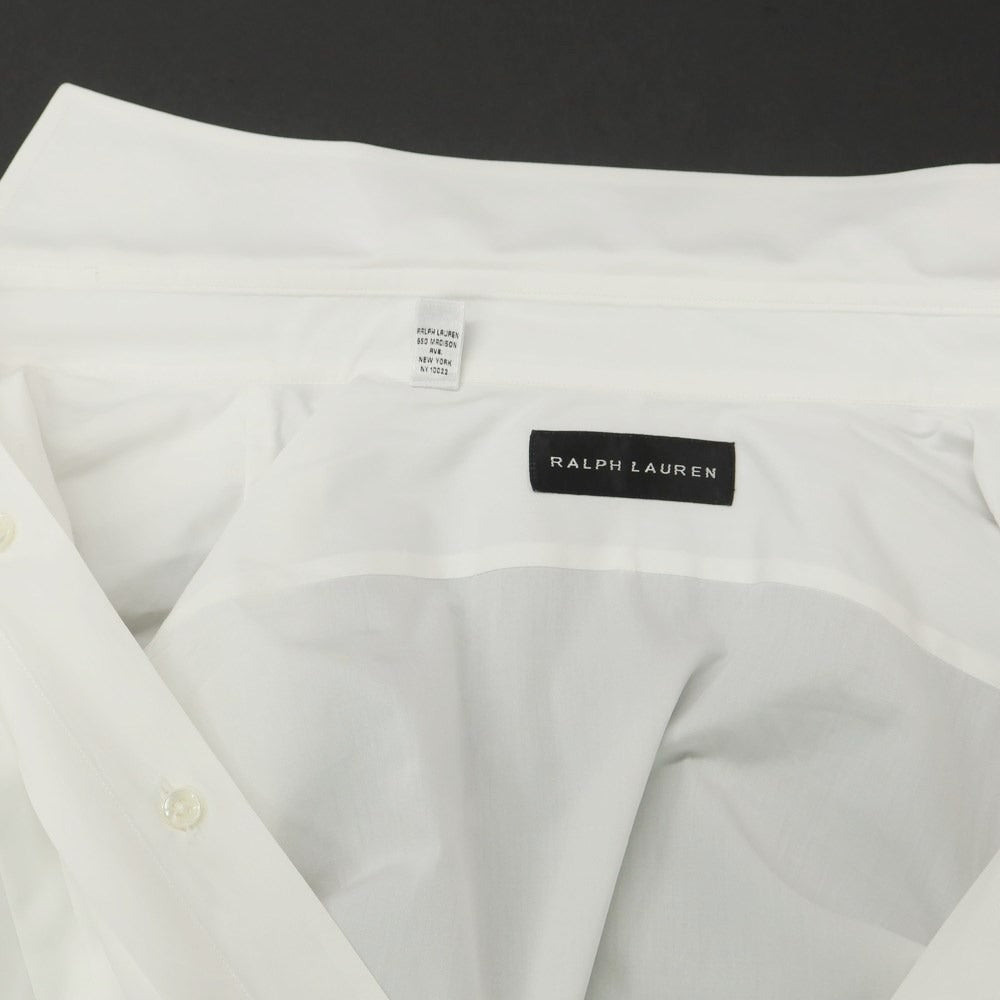 [Used] Ralph Lauren Black Label Cotton Wide Collar Dress Shirt White [15 1/2] [Condition Rank B] ​​[Men&