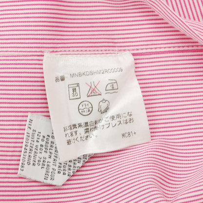 [Used] Ralph Lauren Black Label Cotton Striped Semi-Wide Collar Dress Shirt Pink x White [15 1/2] [Condition Rank B] ​​[Men&