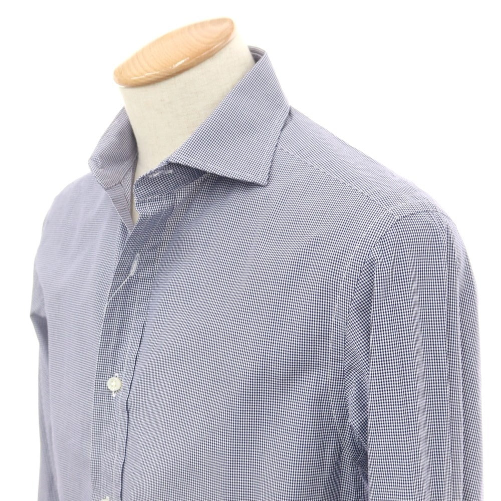 [Used] Ralph Lauren Purple Label Ralph Lauren Collection Purple Label Cotton Wide Collar Dress Shirt Navy x White [15] [Condition Rank B] ​​[Men&