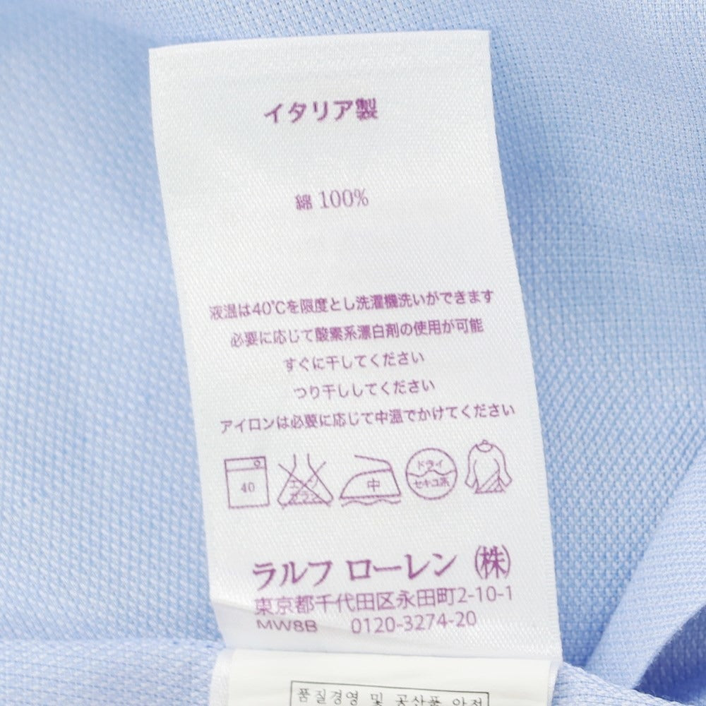 [Used] Ralph Lauren Purple Label Ralph Lauren Collection Purple Label Cotton Semi-wide Collar Dress Shirt Light Blue [15] [Condition Rank B] ​​[Men&