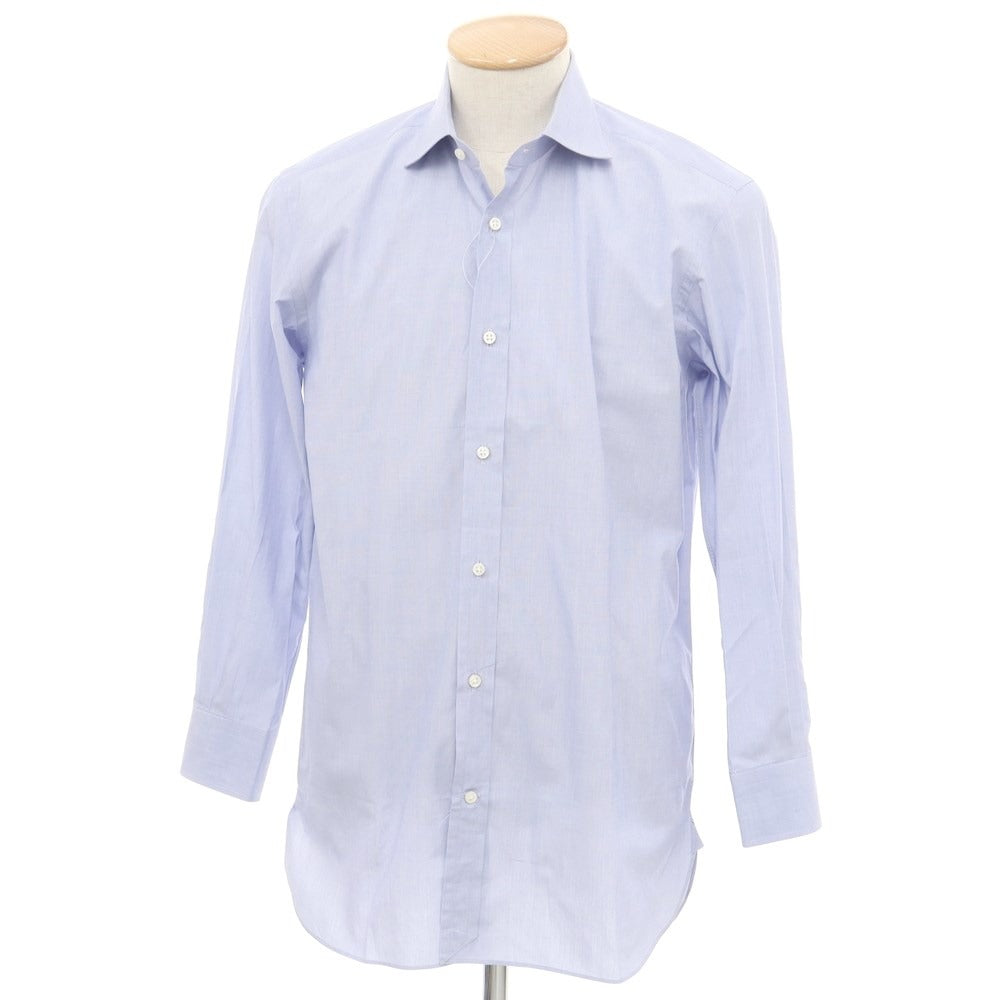 [Used] Ralph Lauren Purple Label Ralph Lauren Collection Purple Label Cotton Semi-wide collar dress shirt Lavender blue [15] [Condition rank C] [Men&