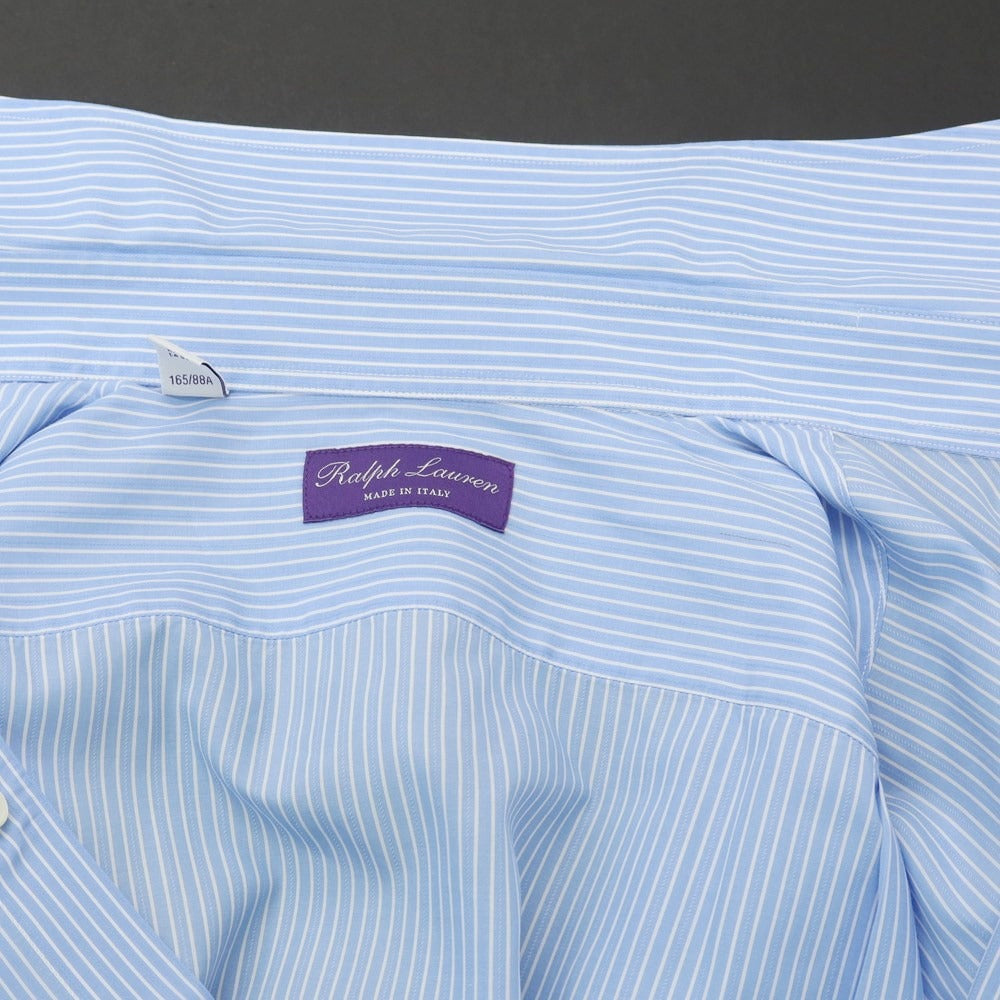 [Used] Ralph Lauren Purple Label Ralph Lauren Collection Purple Label Cotton Wide Collar Dress Shirt Light Blue x White [15] [Condition Rank C] [Men&