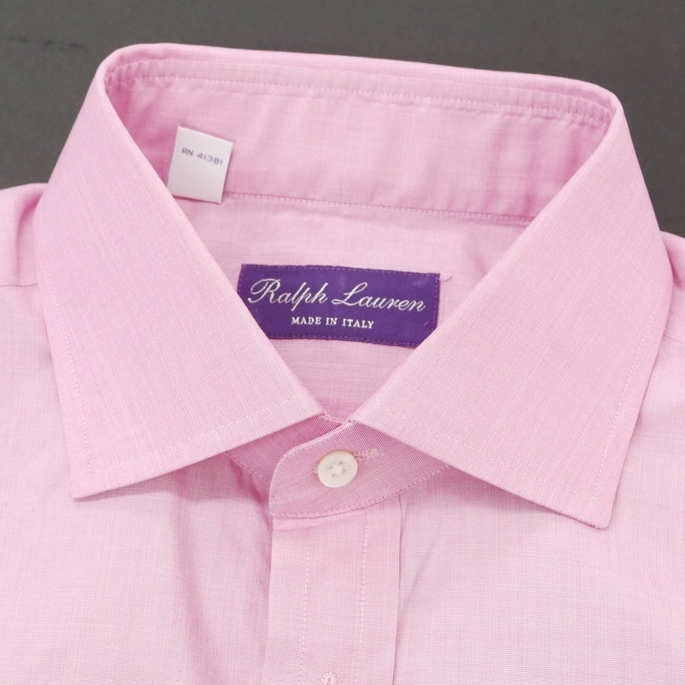 [Used] Ralph Lauren Purple Label Ralph Lauren Collection Purple Label Cotton Semi-wide Collar Dress Shirt Pink [15] [Condition Rank B] ​​[Men&