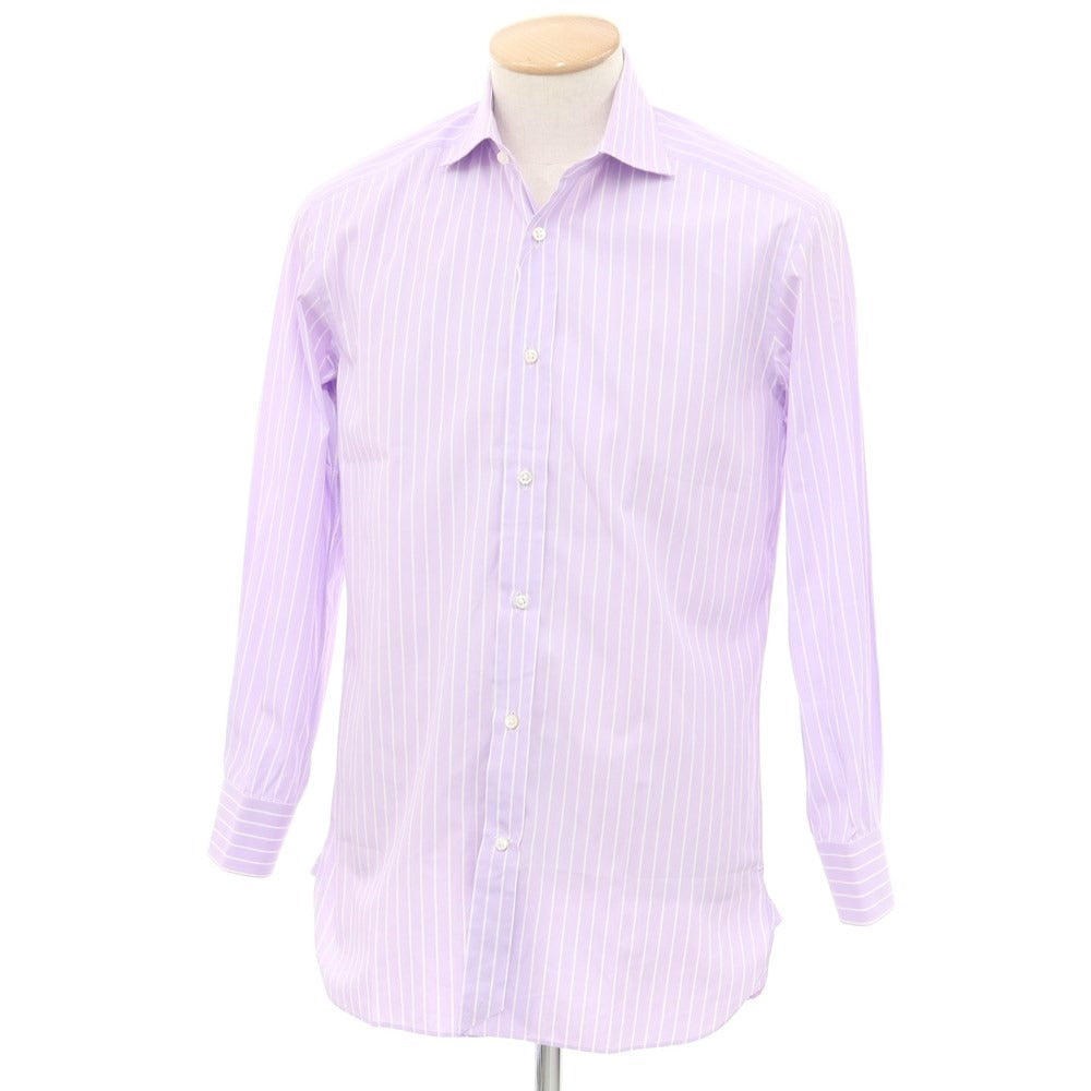 【中古】ラルフローレン パープルレーベル RalphLauren Collection Purple Label コットン ストライプ ワイドカラー ドレスシャツ ラベンダーxホワイト【 15 】【 状態ランクC 】【 メンズ 】
[APD]