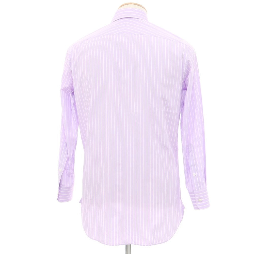 [Used] Ralph Lauren Purple Label Ralph Lauren Collection Purple Label Cotton Stripe Wide Collar Dress Shirt Lavender x White [15] [Condition Rank C] [Men&