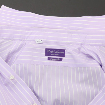 [Used] Ralph Lauren Purple Label Ralph Lauren Collection Purple Label Cotton Stripe Wide Collar Dress Shirt Lavender x White [15] [Condition Rank C] [Men&