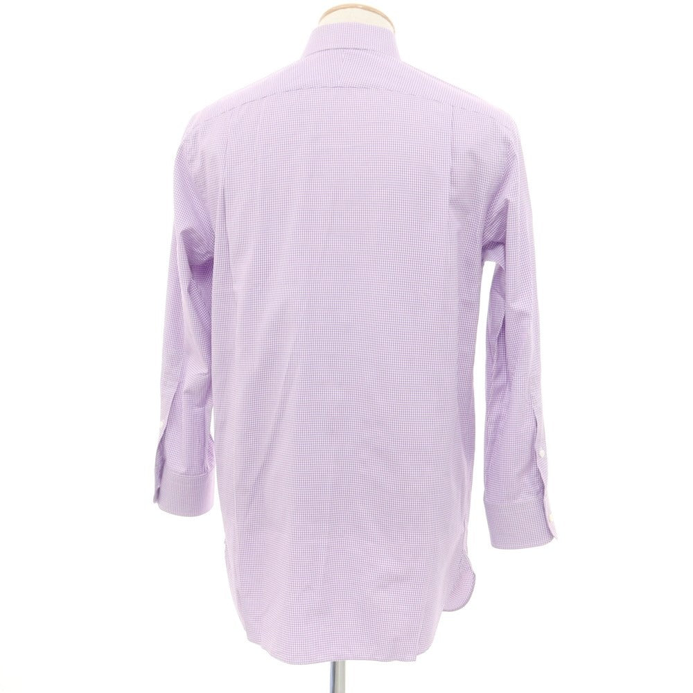 [Used] Ralph Lauren Purple Label Ralph Lauren Collection Purple Label Cotton Semi-wide Collar Dress Shirt Purple x White [15] [Condition Rank C] [Men&