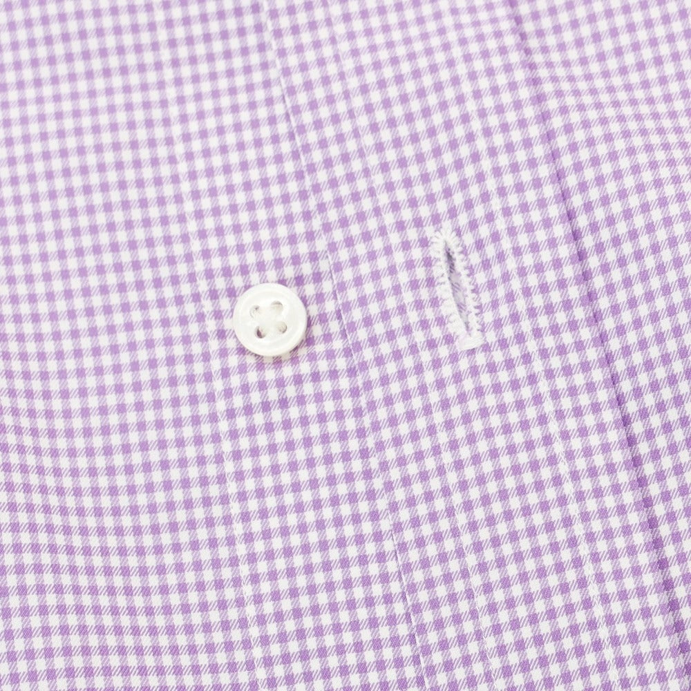 [Used] Ralph Lauren Purple Label Ralph Lauren Collection Purple Label Cotton Semi-wide Collar Dress Shirt Purple x White [15] [Condition Rank C] [Men&