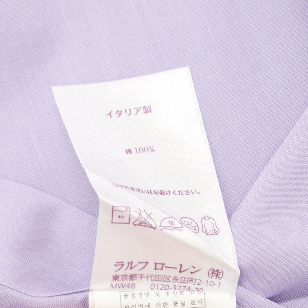 【中古】ラルフローレン パープルレーベル RalphLauren Collection Purple Label コットン セミワイドカラー ドレスシャツ パープル【 15 】【 状態ランクC 】【 メンズ 】