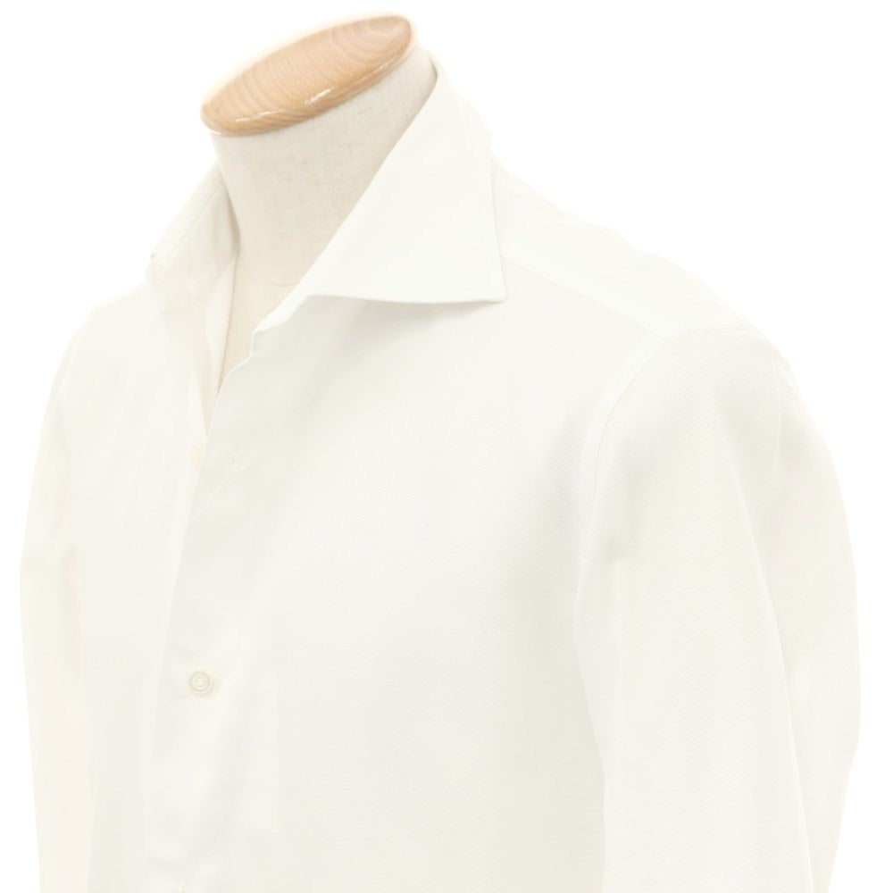 [Used] ISAIA Cotton Wide Collar Dress Shirt White [38] [Condition Rank B] ​​[Men&