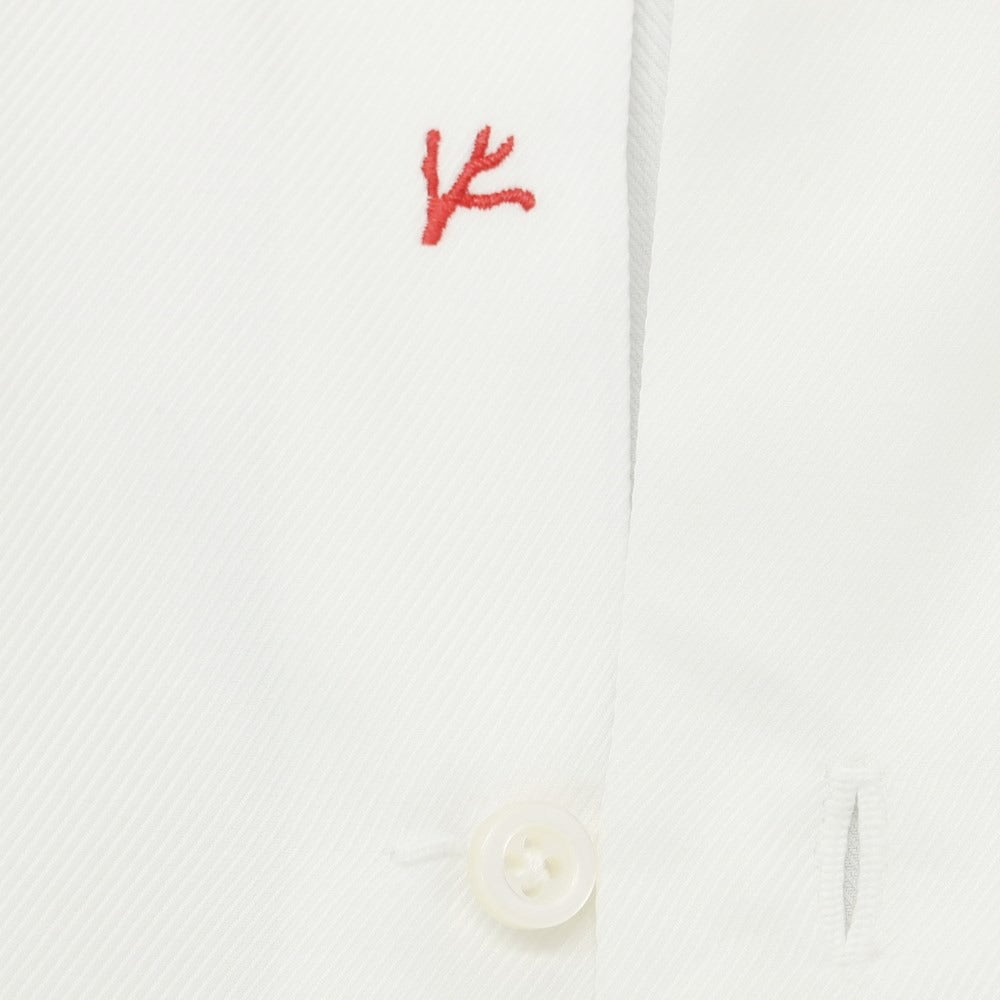 [Used] ISAIA Cotton Wide Collar Dress Shirt White [38] [Condition Rank B] ​​[Men&