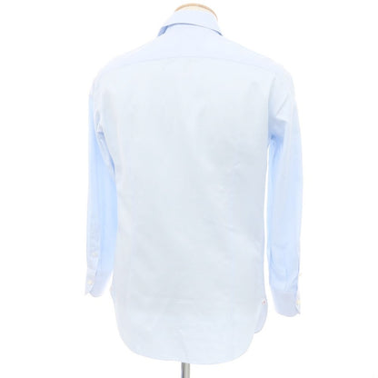 [Used] ISAIA Cotton Wide Collar Dress Shirt Light Blue [No Size (XS)] [Condition Rank C] [Men&