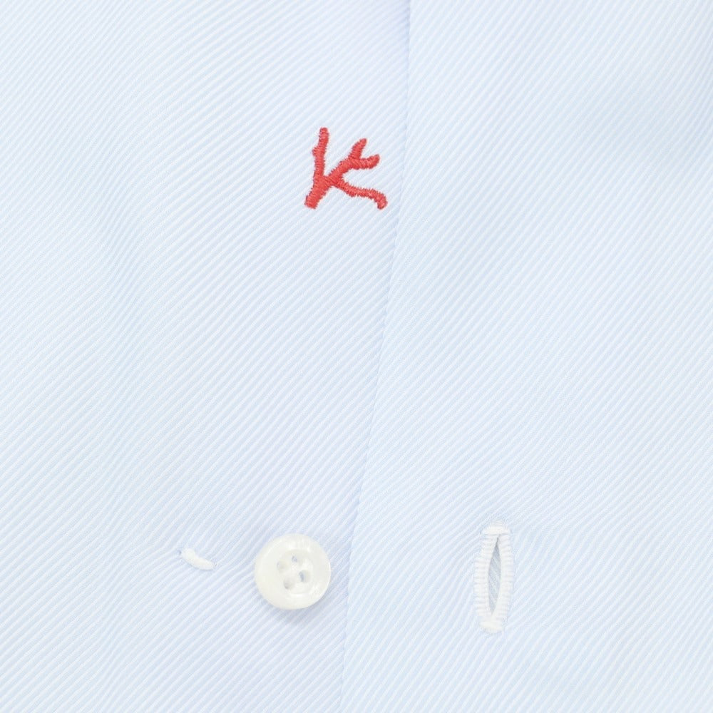 [Used] ISAIA Cotton Wide Collar Dress Shirt Light Blue [No Size (XS)] [Condition Rank C] [Men&