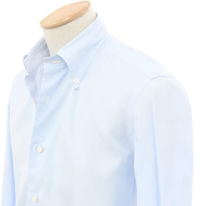 [Used] ISAIA Cotton Button-down Dress Shirt, Light Blue [No Size (S)] [Condition Rank D] [Men&