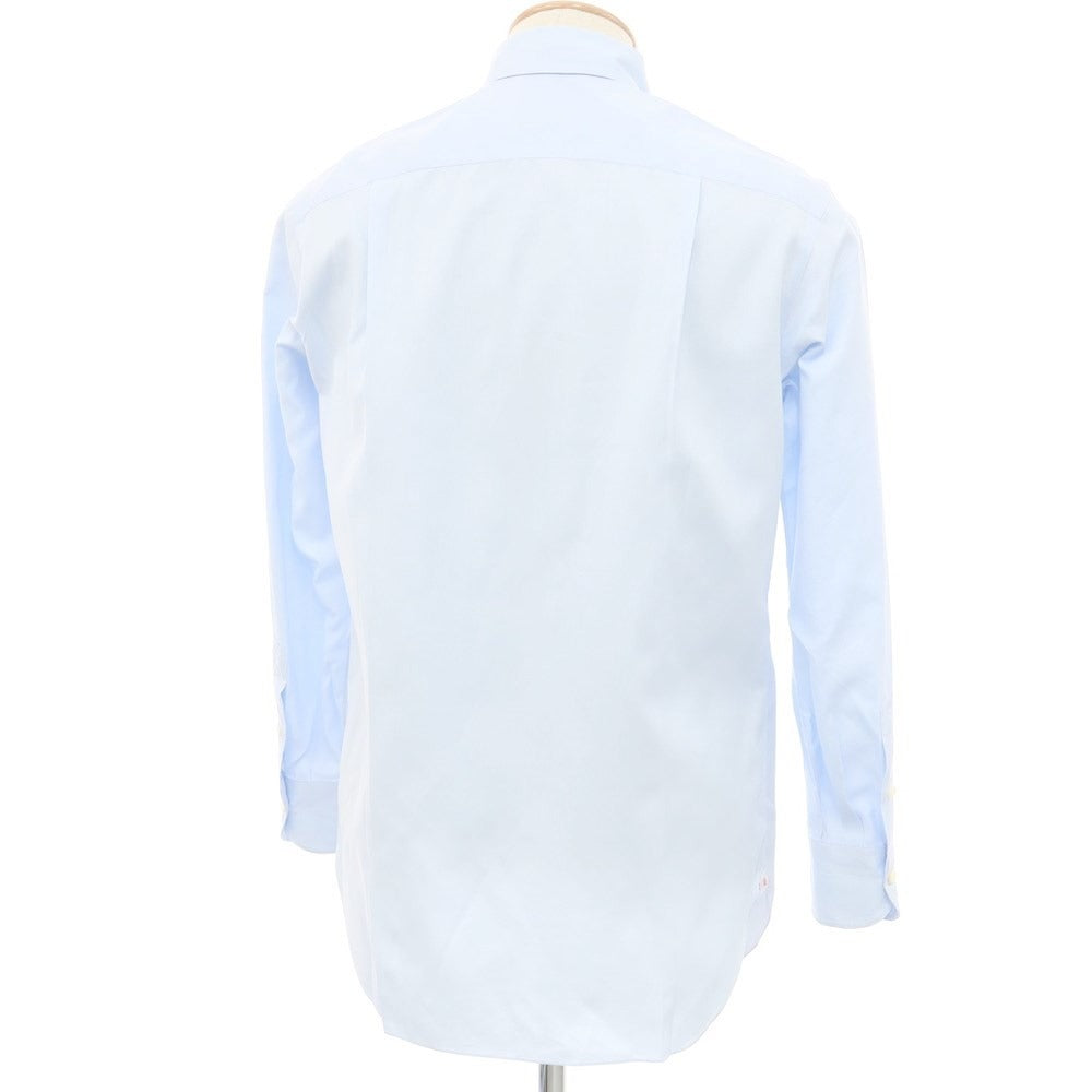 [Used] ISAIA Cotton Button-down Dress Shirt, Light Blue [No Size (S)] [Condition Rank D] [Men&