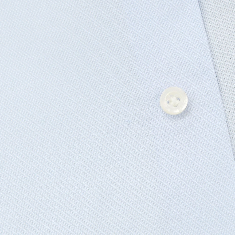 [Used] ISAIA Cotton Button-down Dress Shirt, Light Blue [No Size (S)] [Condition Rank D] [Men&