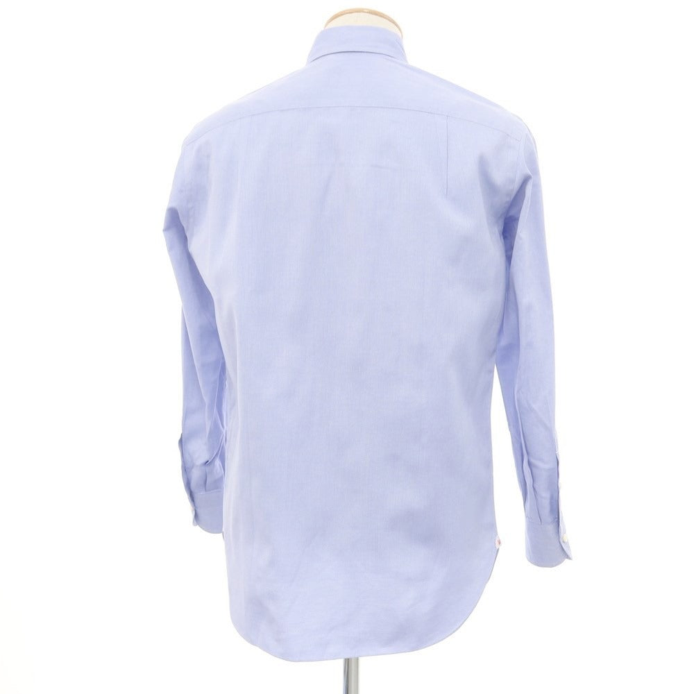 [Used] ISAIA Cotton Button-down Dress Shirt, Smalt Blue x White [No description (S rank)] [Condition Rank C] [Men&