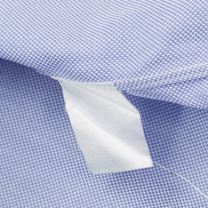 [Used] ISAIA Cotton Button-down Dress Shirt, Smalt Blue x White [No description (S rank)] [Condition Rank C] [Men&