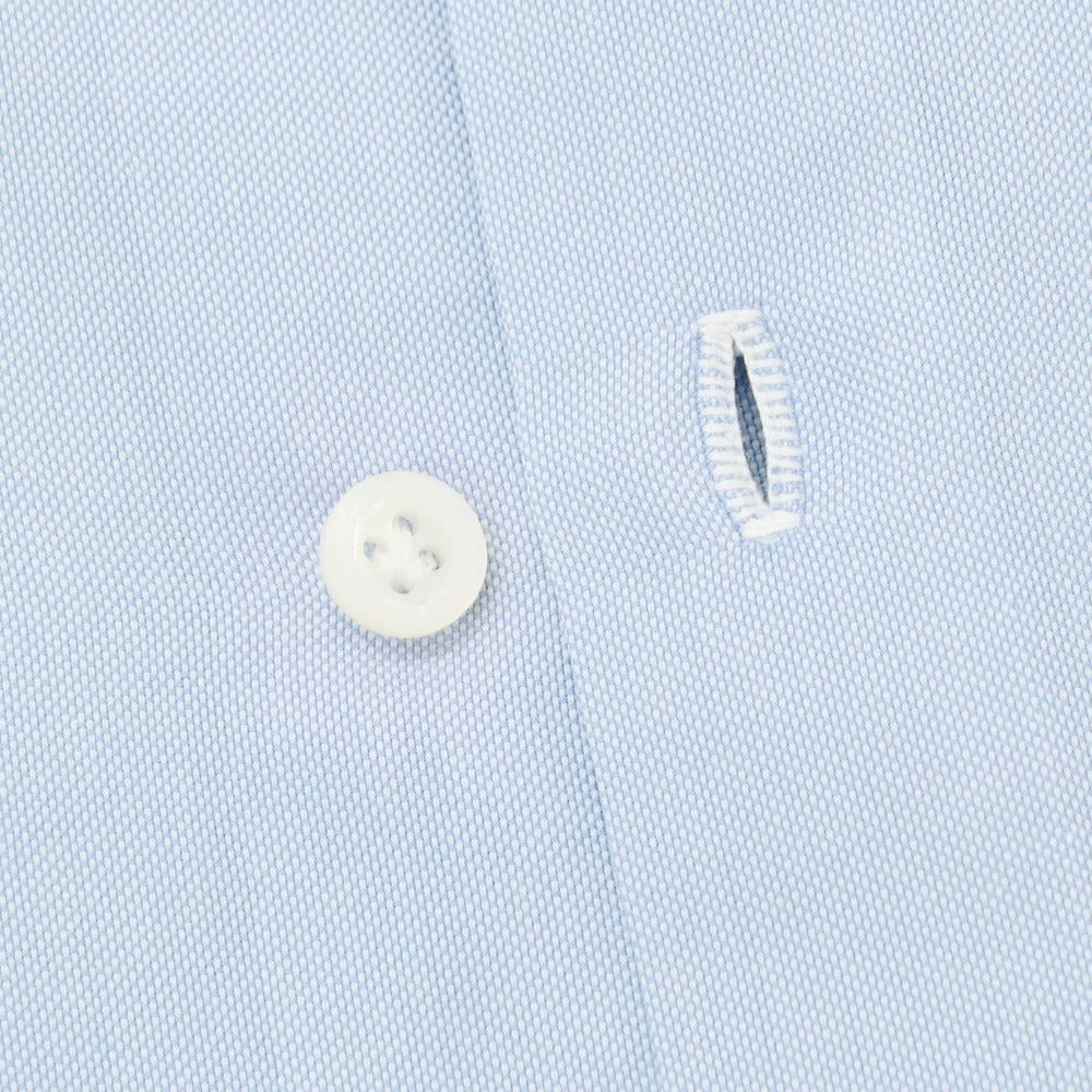 [Used] Luigi Borrelli Cotton Wide Collar Dress Shirt Light Blue [40] [Condition Rank D] [Men&