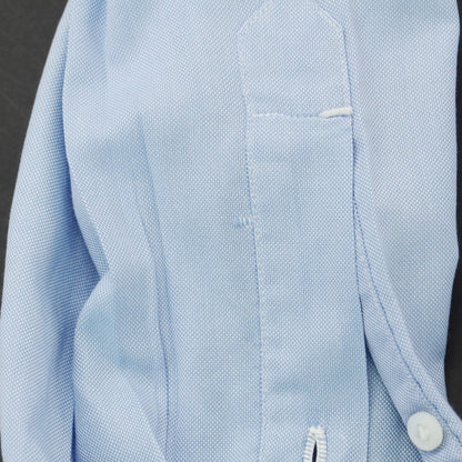 [Used] Luigi Borrelli Cotton Wide Collar Dress Shirt Light Blue [40] [Condition Rank D] [Men&