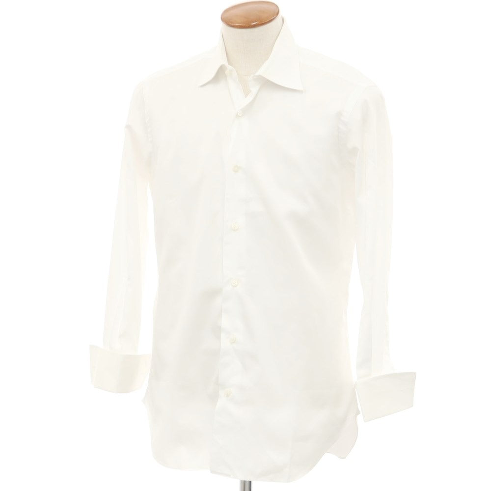 [Used] BARBA Cotton Barneys New York Custom Regular Collar Dress Shirt White [40] [Condition Rank C] [Men&