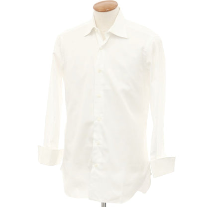 [Used] BARBA Cotton Barneys New York Custom Regular Collar Dress Shirt White [40] [Condition Rank C] [Men&