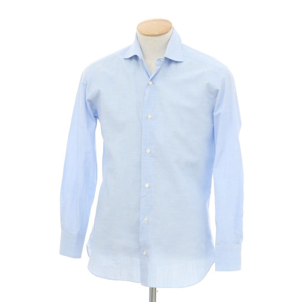 [Used] BARBA DANDY LIFE Cotton Horizontal Collar Dress Shirt Light Blue [No description (S rank)] [Condition rank B] ​​[Men&