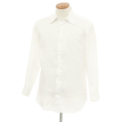 [Used] FRAY Cotton Pinhole Collar Dress Shirt White [39] [Condition Rank C] [Men&