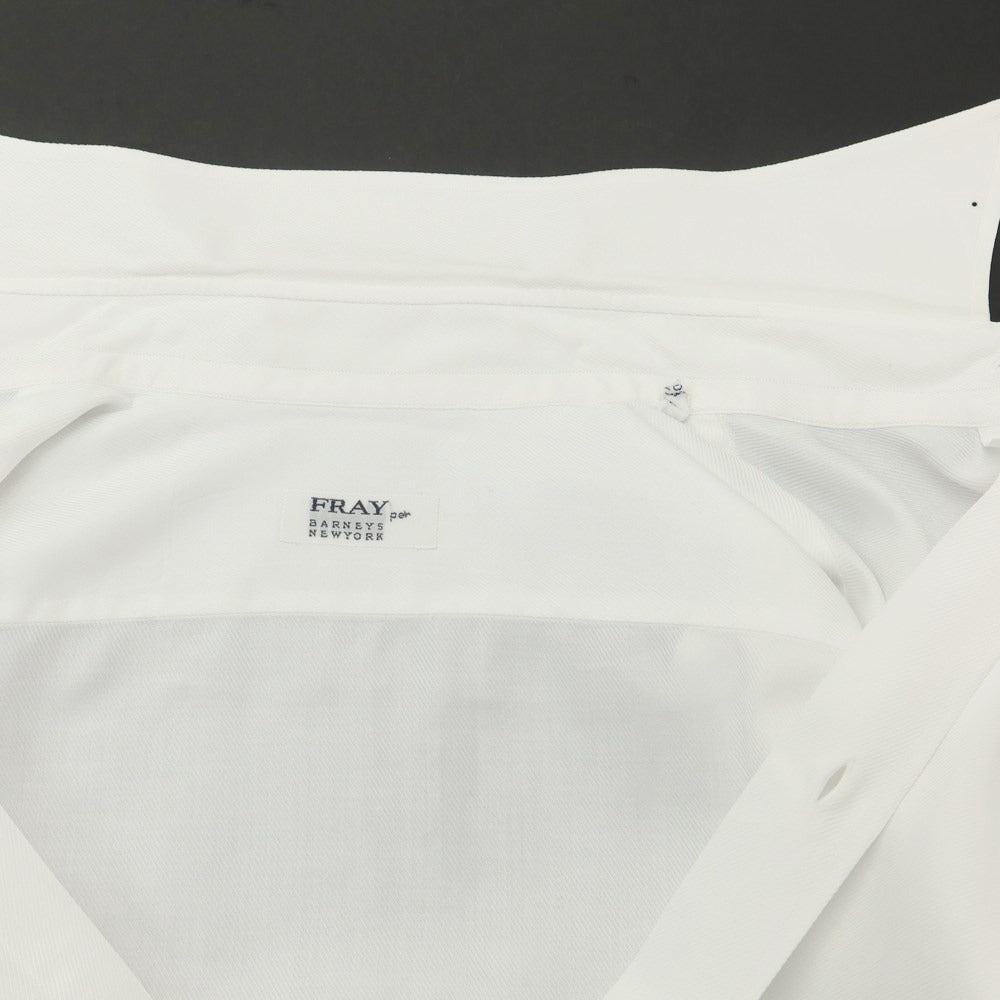 [Used] FRAY Cotton Pinhole Collar Dress Shirt White [39] [Condition Rank C] [Men&