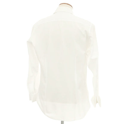 [Used] FRAY Cotton Wide Collar Double Cuff Dress Shirt White [40] [Condition Rank D] [Men&