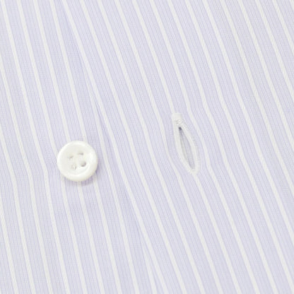 [Used] FRAY Cotton Wide Collar Double Cuff Dress Shirt Lavender x White [39] [Condition Rank D] [Men&