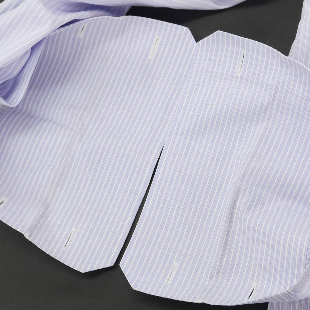 [Used] FRAY Cotton Wide Collar Double Cuff Dress Shirt Lavender x White [39] [Condition Rank D] [Men&