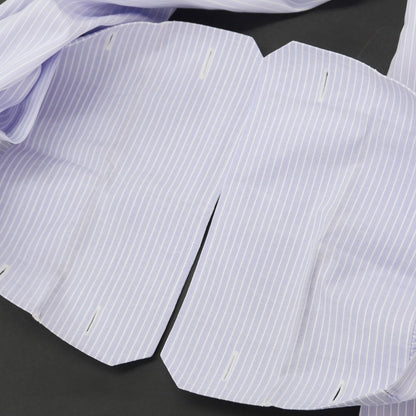 [Used] FRAY Cotton Wide Collar Double Cuff Dress Shirt Lavender x White [39] [Condition Rank D] [Men&