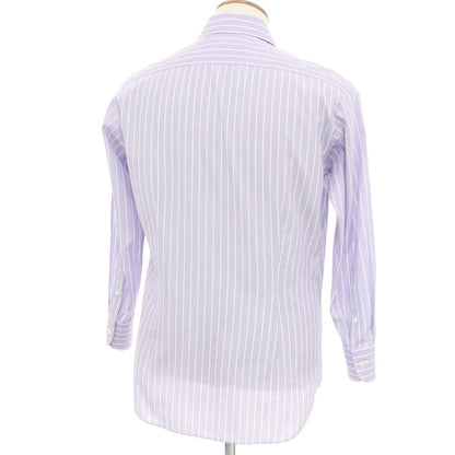 [Used] FRAY Cotton Semi-Wide Collar Dress Shirt Purple x White [39] [Condition Rank C] [Men&