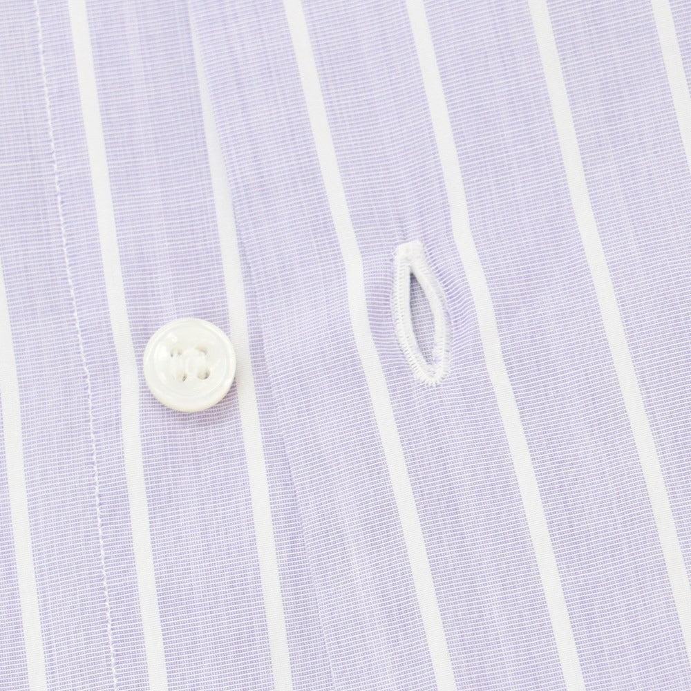 [Used] FRAY Cotton Semi-Wide Collar Dress Shirt Purple x White [39] [Condition Rank C] [Men&