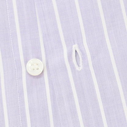 [Used] FRAY Cotton Semi-Wide Collar Dress Shirt Purple x White [39] [Condition Rank C] [Men&