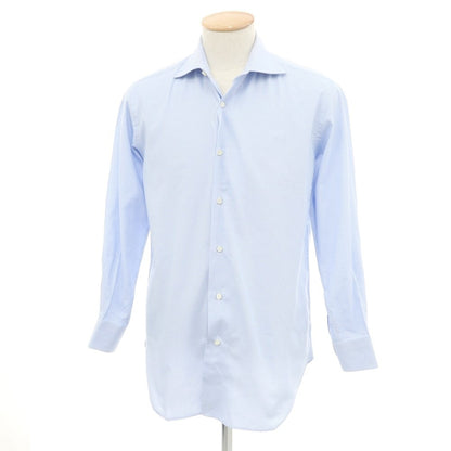 [Used] ORIAN BEAMS F custom cotton wide collar dress shirt light blue x white [No description (S rank)] [Condition rank D] [Men&