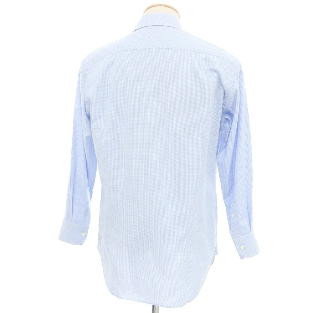 [Used] ORIAN BEAMS F custom cotton wide collar dress shirt light blue x white [No description (S rank)] [Condition rank D] [Men&