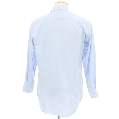 [Used] ORIAN BEAMS F custom cotton wide collar dress shirt light blue x white [No description (S rank)] [Condition rank D] [Men&