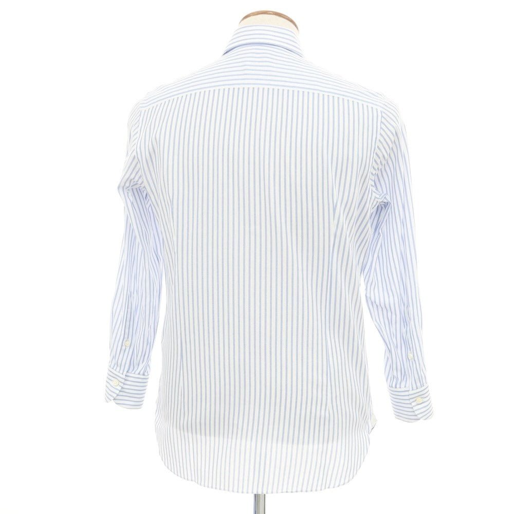 [Used] ERRICO FORMICOLA Cotton Horizontal Collar Dress Shirt White x Blue [39] [Condition Rank B] ​​[Men&