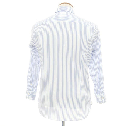 [Used] ERRICO FORMICOLA Cotton Horizontal Collar Dress Shirt White x Blue [39] [Condition Rank B] ​​[Men&